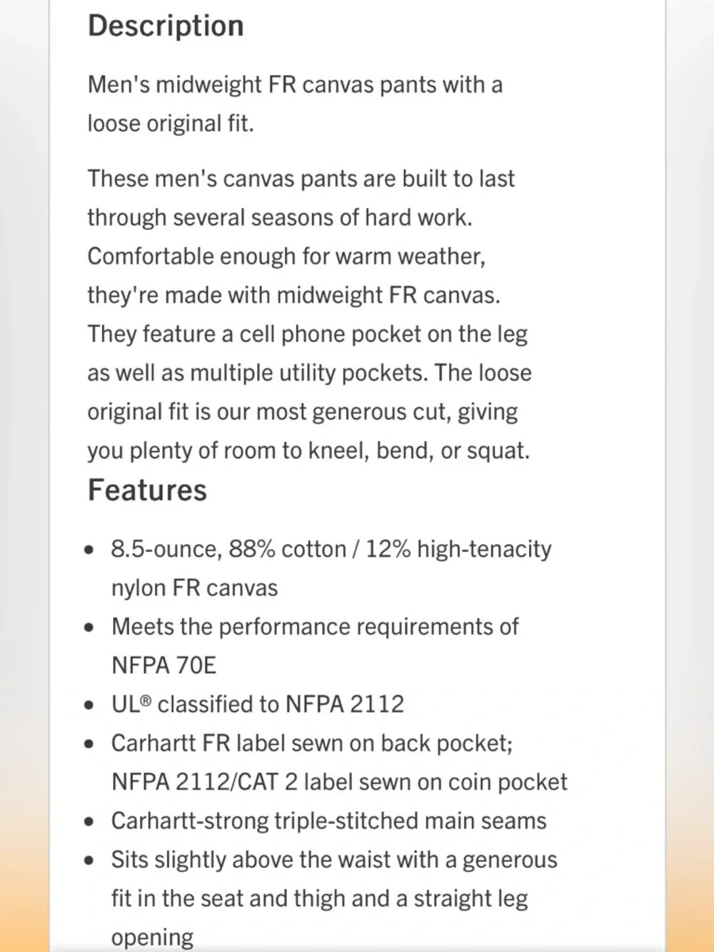 Carhartt Mens NWT Navy Flame Resistant Cat 2 Canvas Work Pants Lot( x2) 38 X 32 - Picture 4 of 15